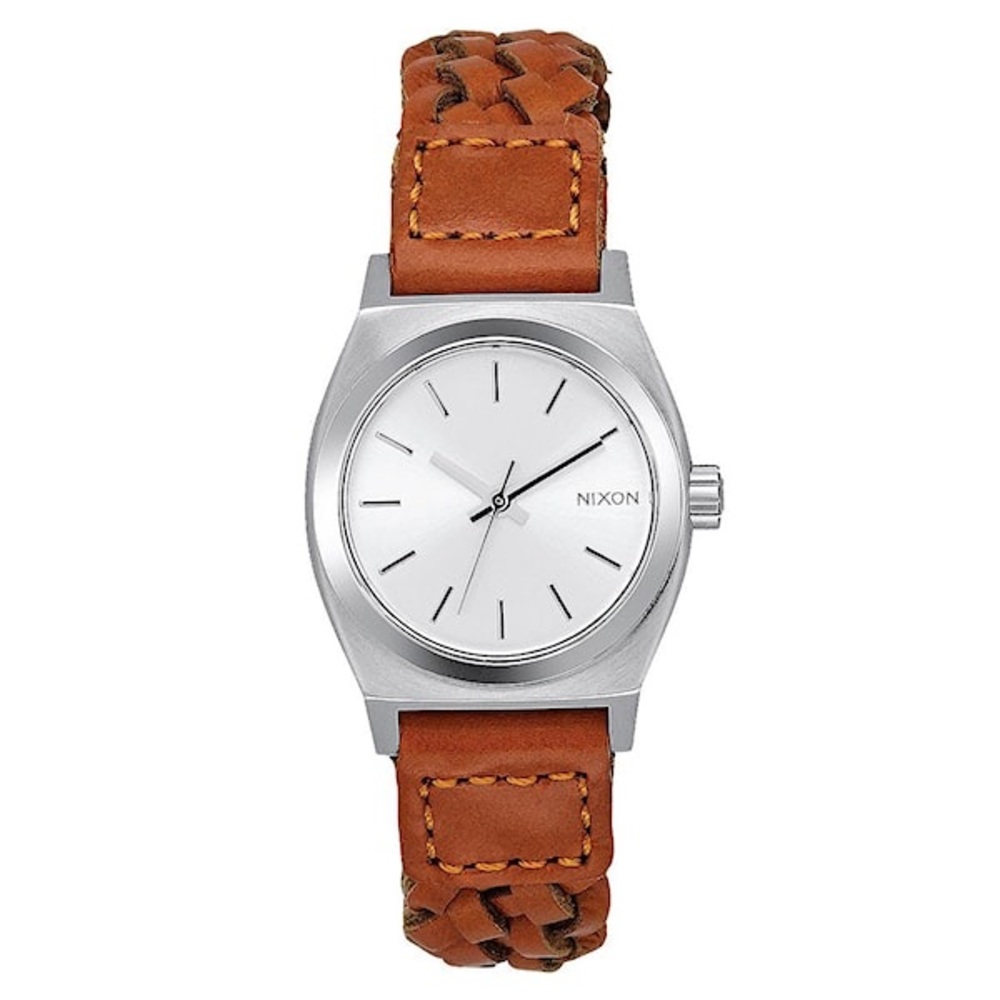 Watch Nixon Small Time Teller Leather  saddle woven